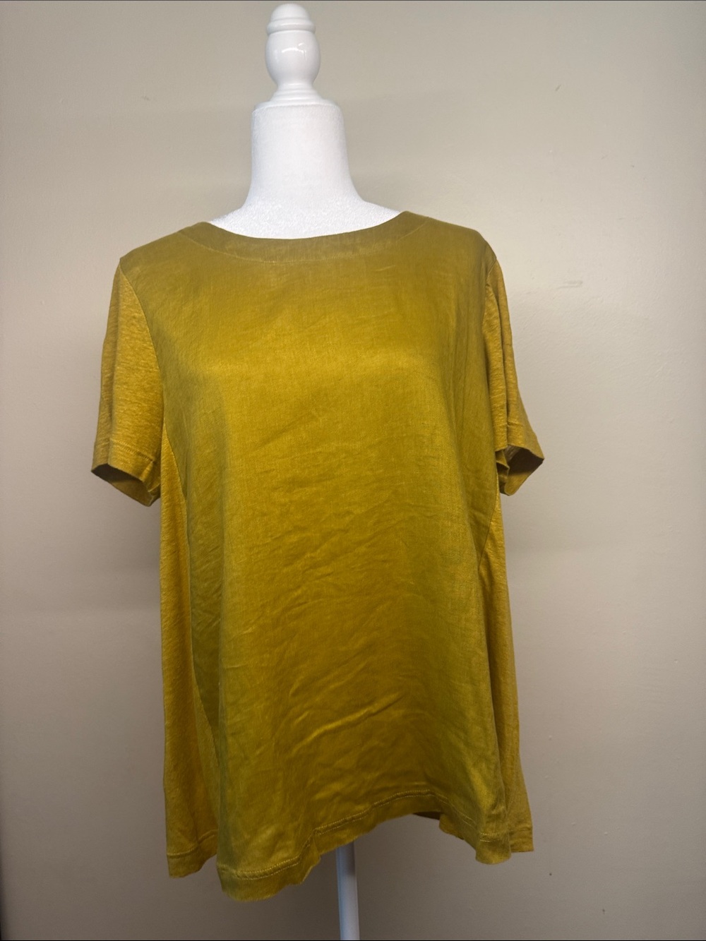 J. Jill Mustard Short-Sleeve Relaxed Tee